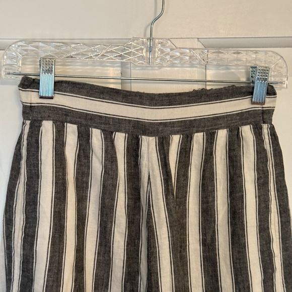 Madewell Huston Linen Wide Leg Pull On Crop Pants 45123 - Picture 4 of 14